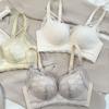 Small breasts show big underwear, gather without steel ring, sweet and sexy cross with lace anti-sagging, close breasts, adjust bra