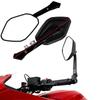 Schwarze Motorrad-Seitenspiegel Rückspiegel für Honda NS150GX Spiegelmodifikation