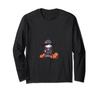 Cute Kawaii Samurai Lady Halloween Pumpkin Japanese Long Sleeve T-Shirt