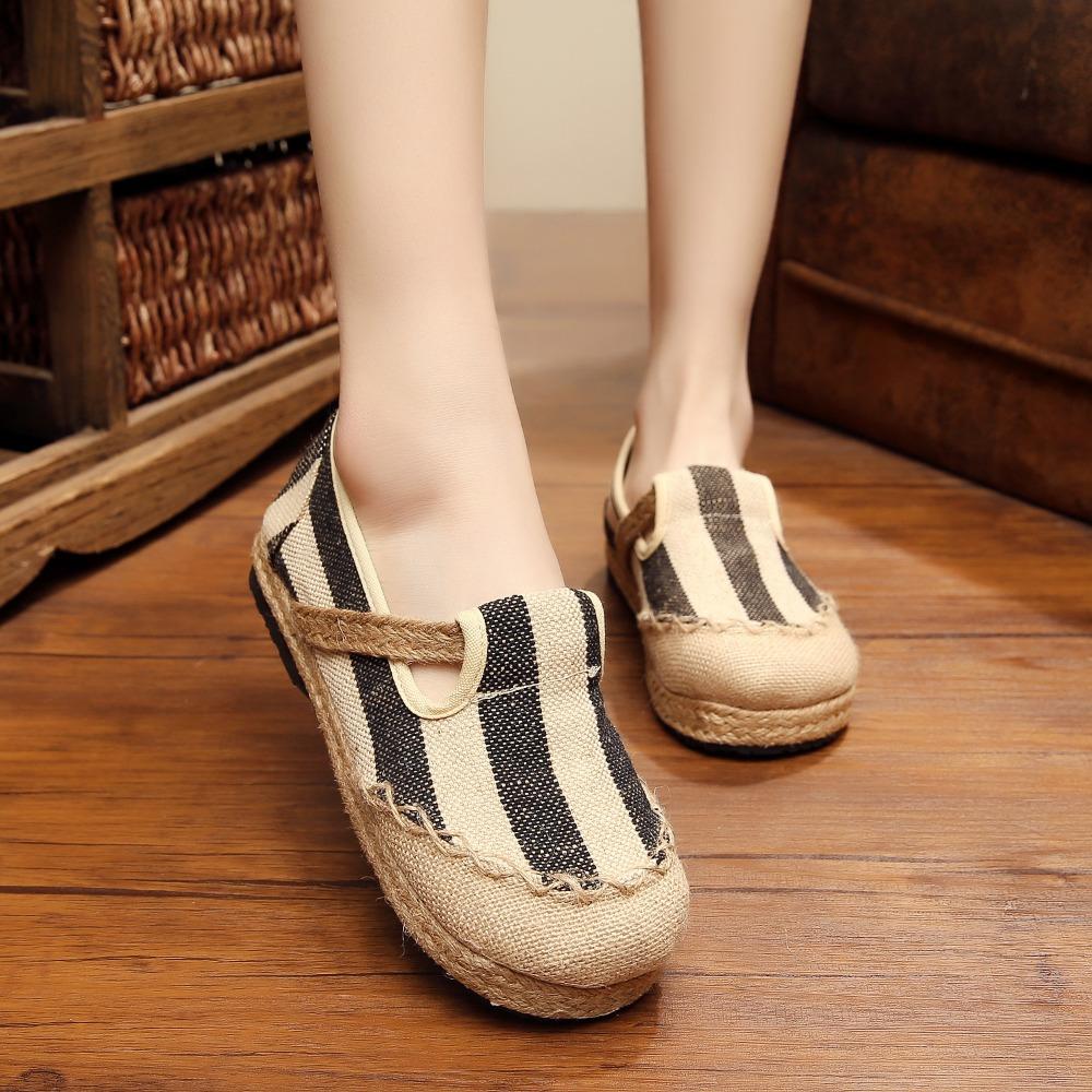 Льняная обувь Удобная и дышащая парусиновая обувь для женщин 35 2569₽