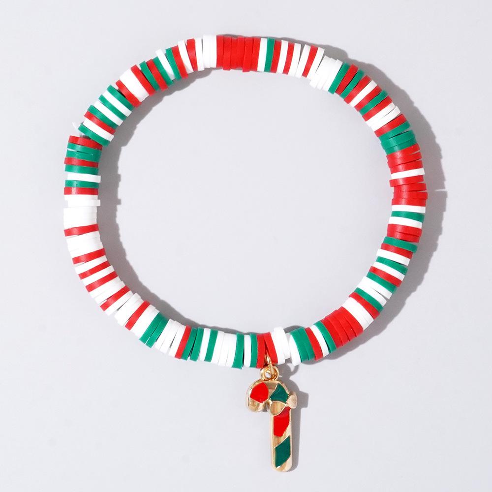 Women's Handmade Colorful Polymer Clay & Copper Bead Bracelet Set - Christmas Gift