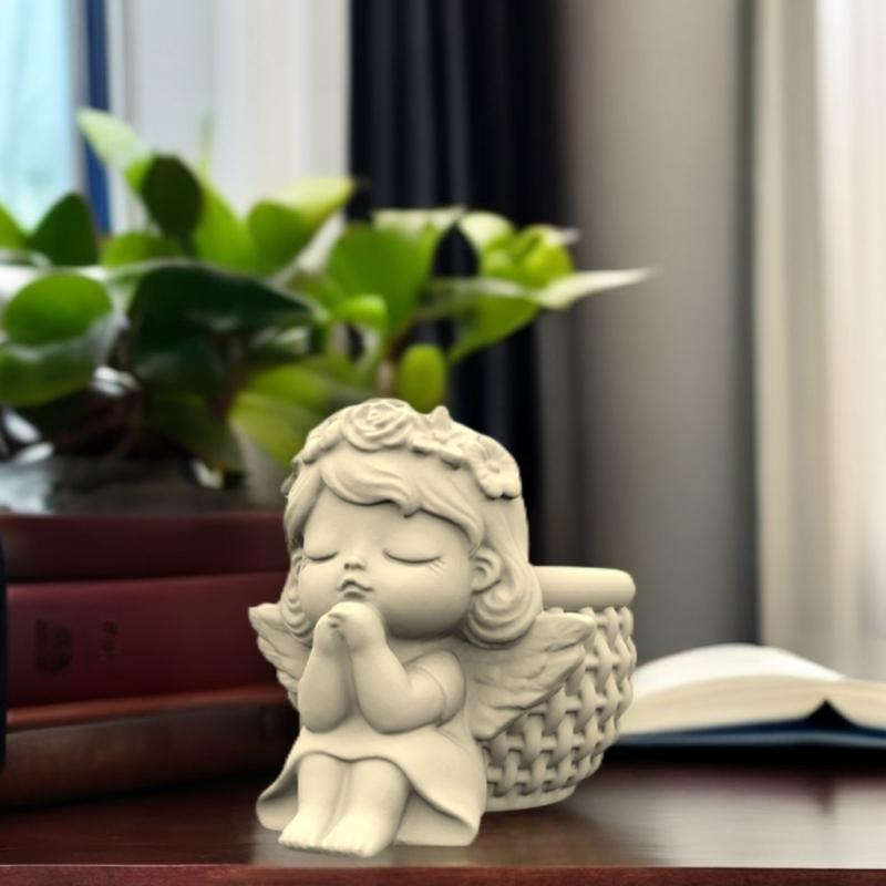 Cute Doll Girl Series Succulent Flower Pot Mould Gypsum Concrete Crystal Epoxy Resin Mold Flower Vase Silicone Mold