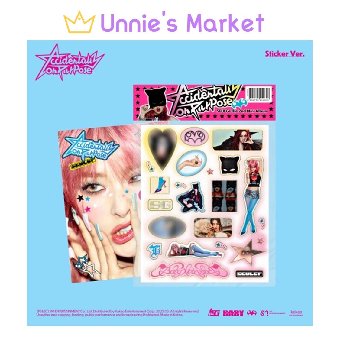 

Seulgi (Red Velvet) [Accidentally On Purpose] Sticker Ver. + Free Gift 1EA