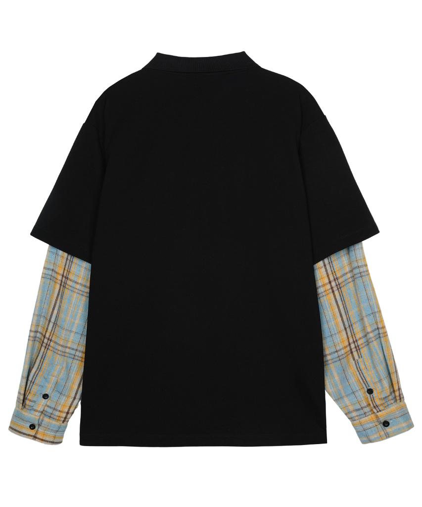FDR Double Layer Long Sleeve Pk Tee Black