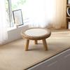 Handwoven Rattan Tea Table Japanese Tatami Style Small Space Coffee Stand Natural Living Room Furniture for Zen Decor
