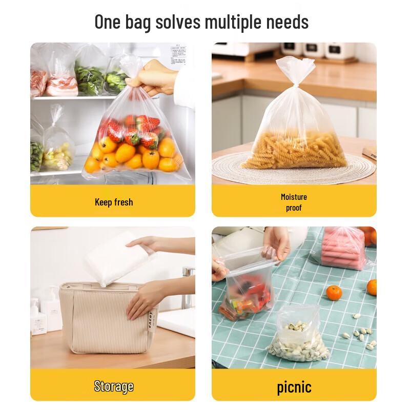 Mlily Antibacterial Point-Break Roll Food Storage Bags
