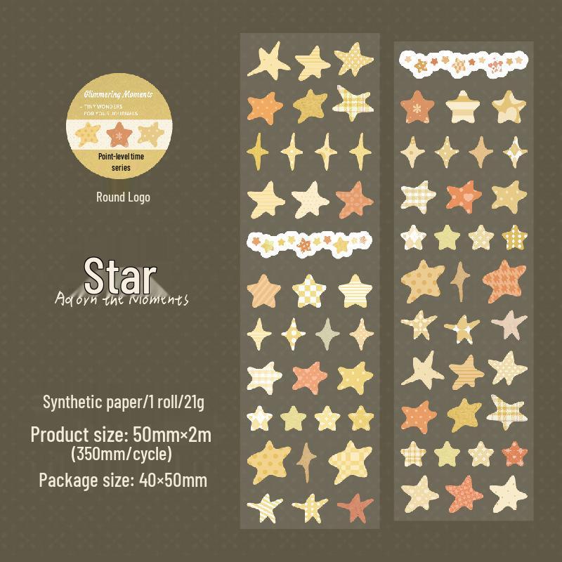 Ketchup Girl Retro Series Embellish Die-cut Tape - 6 Decorative Styles for DIY Collage