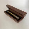 Brass Antique Telescope With Wooden Box, Personalized Nautical Pirate Spyglass, Maritime Deco