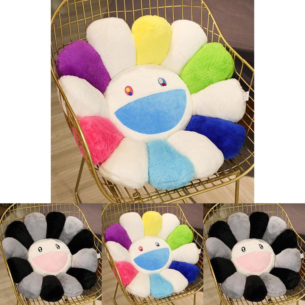 Colorful Takashi Murakami Rainbow Flower Pillow Plush Soft Toy For Kids And Collectors