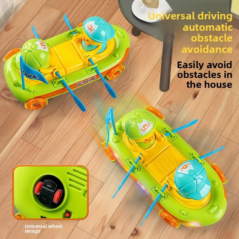 Ducks In Rowing Boats Children Toy Boat With Sound Light Effects For Baby Development And Learning