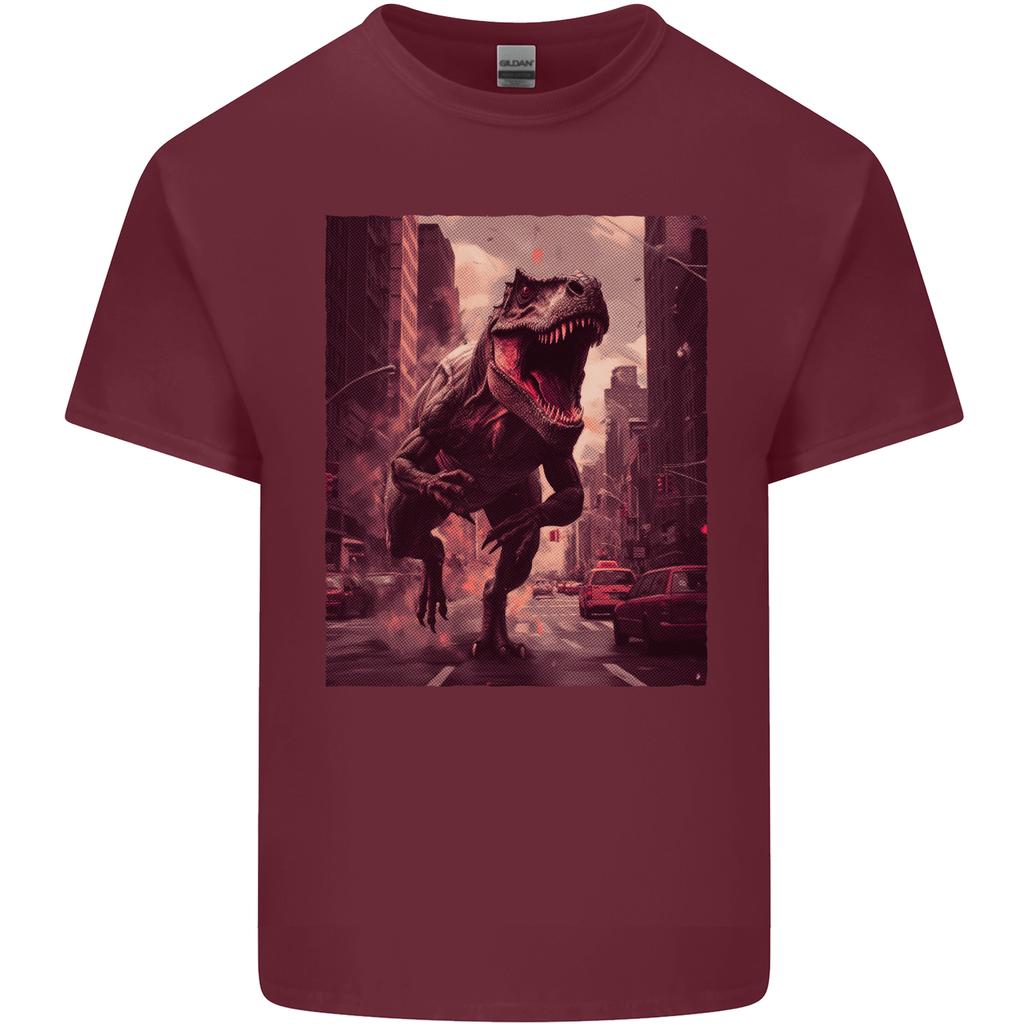 TRex Rampage Dinosaur Unisexs Light Cotton TShirt
