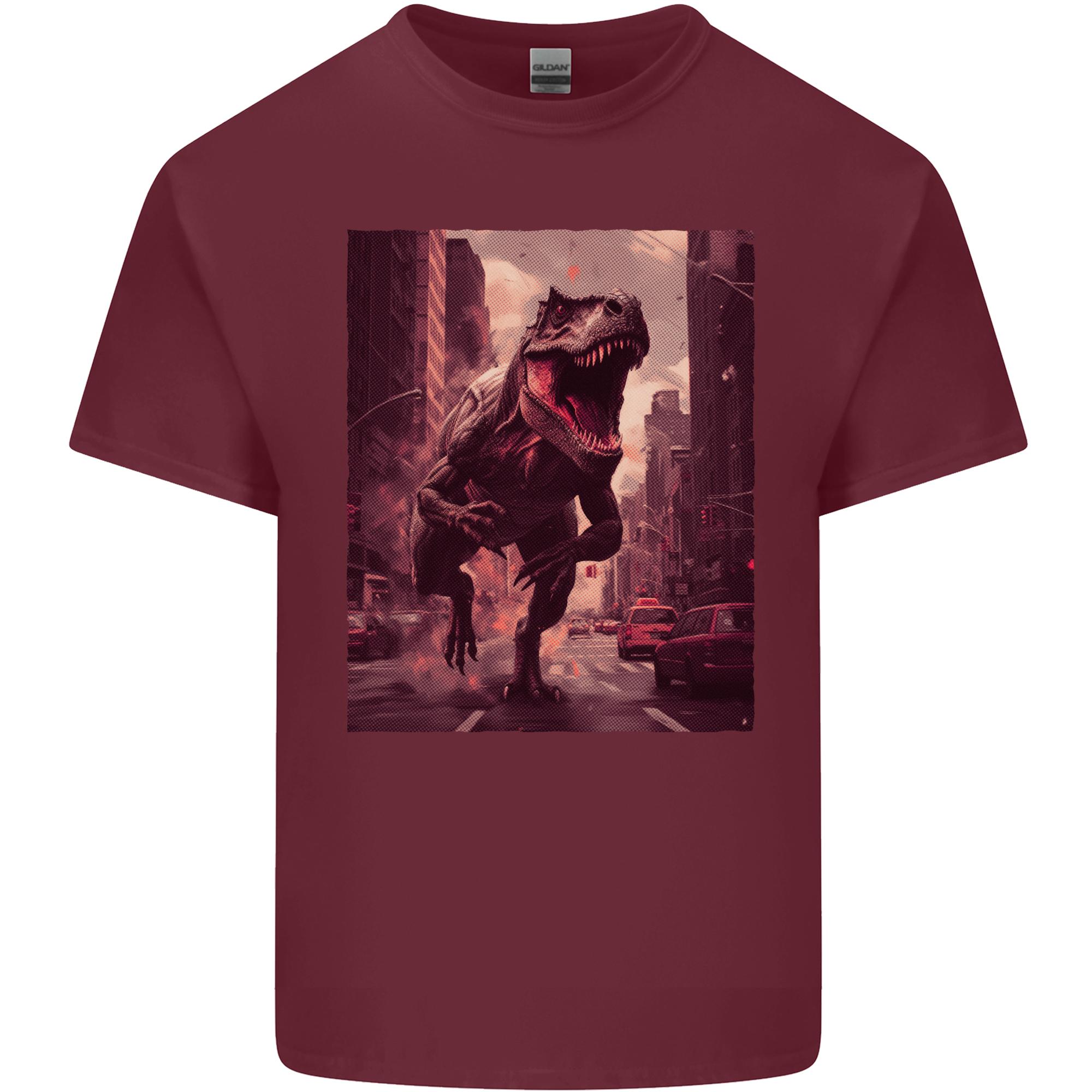 TRex Rampage Dinosaur Unisexs Light Cotton TShirt S