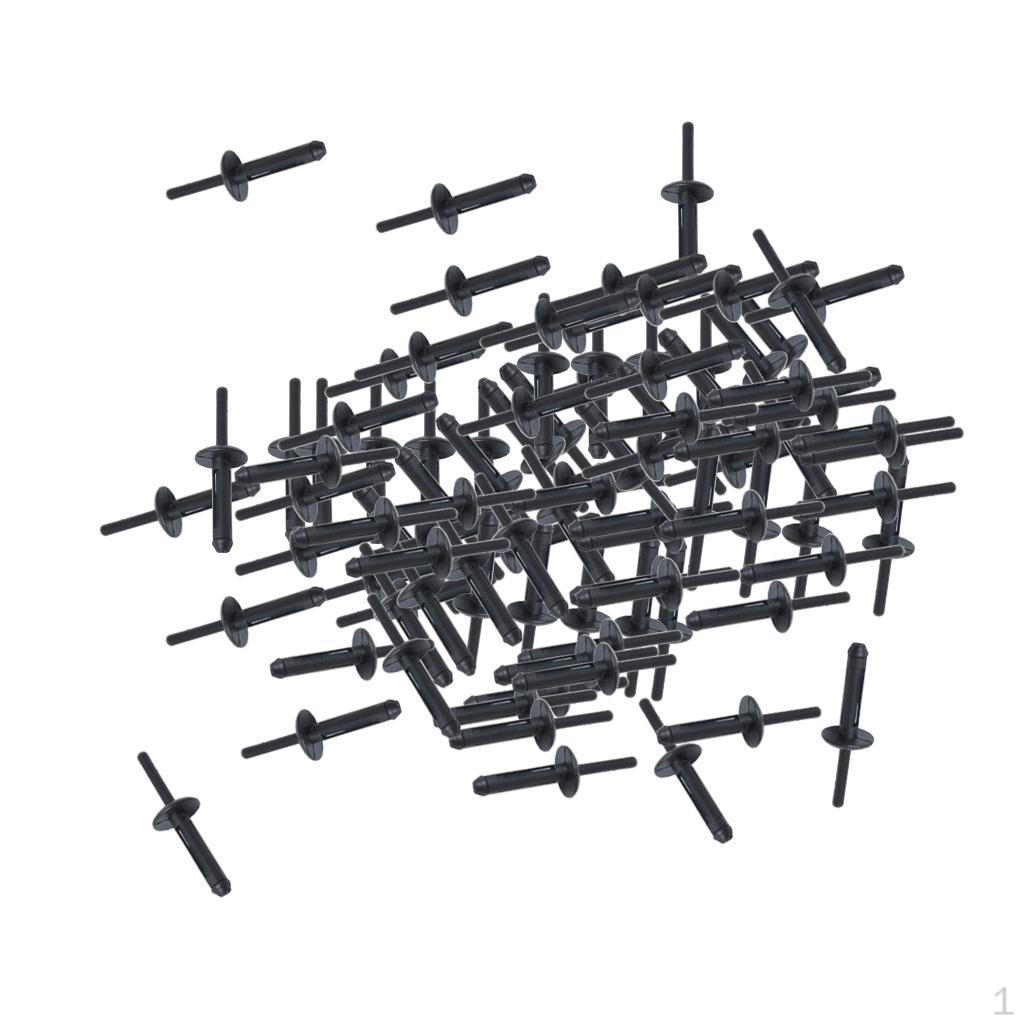 

50 универсальных черных защитных зажимов с заклепками