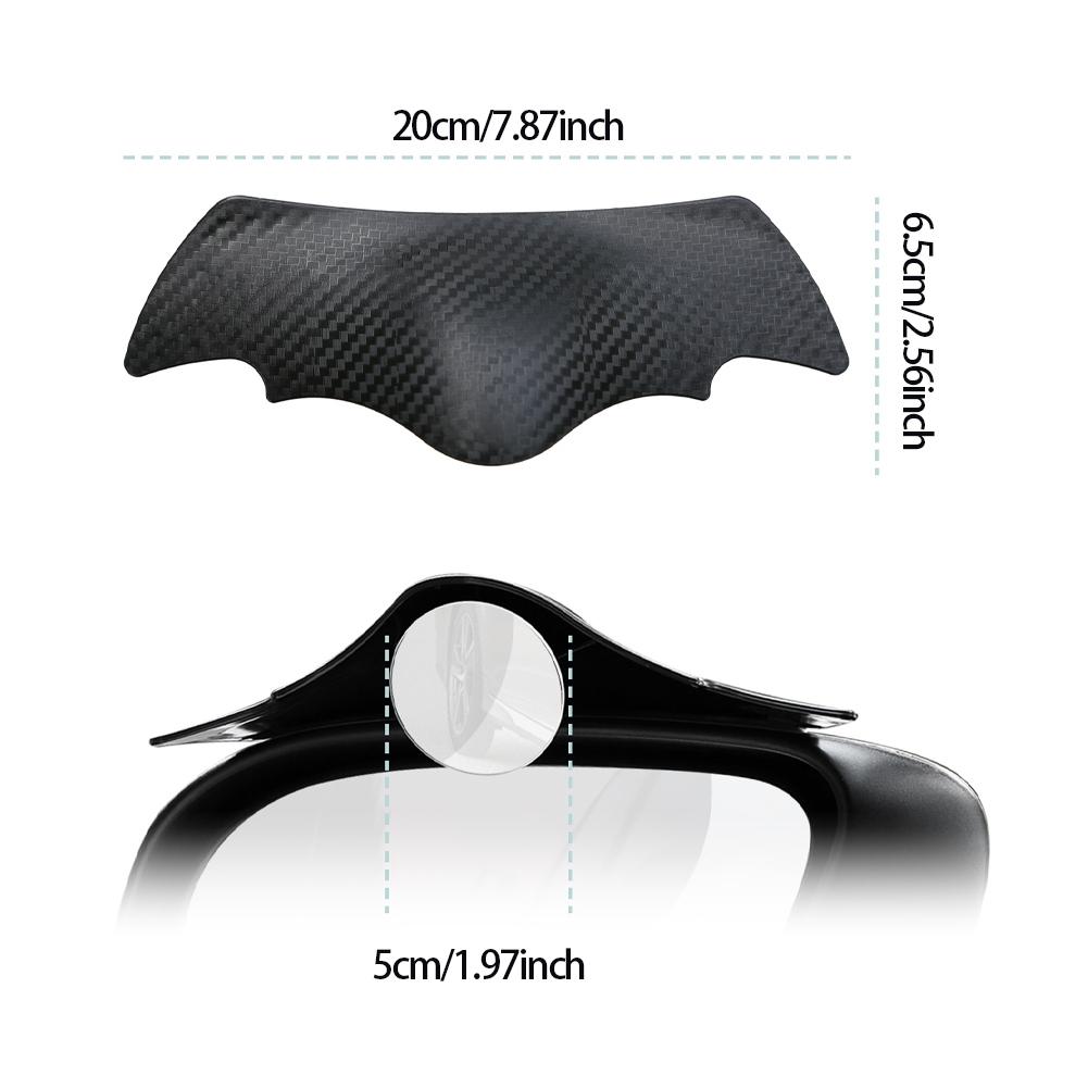 2Pcs 360 Rotatable Car Blind Spot Mirror And Rain Eyebrow Auto Parking Safety Auxiliary Mirror Accessories