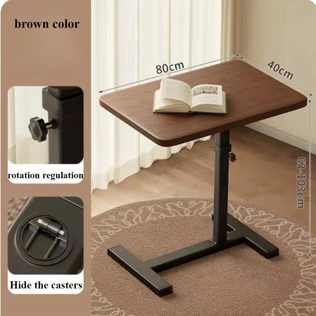Mobile Bedside Table Household Office Desk Bedroom Folding Tables Portable and Minimalist Workbench Convenient Learning Desk
