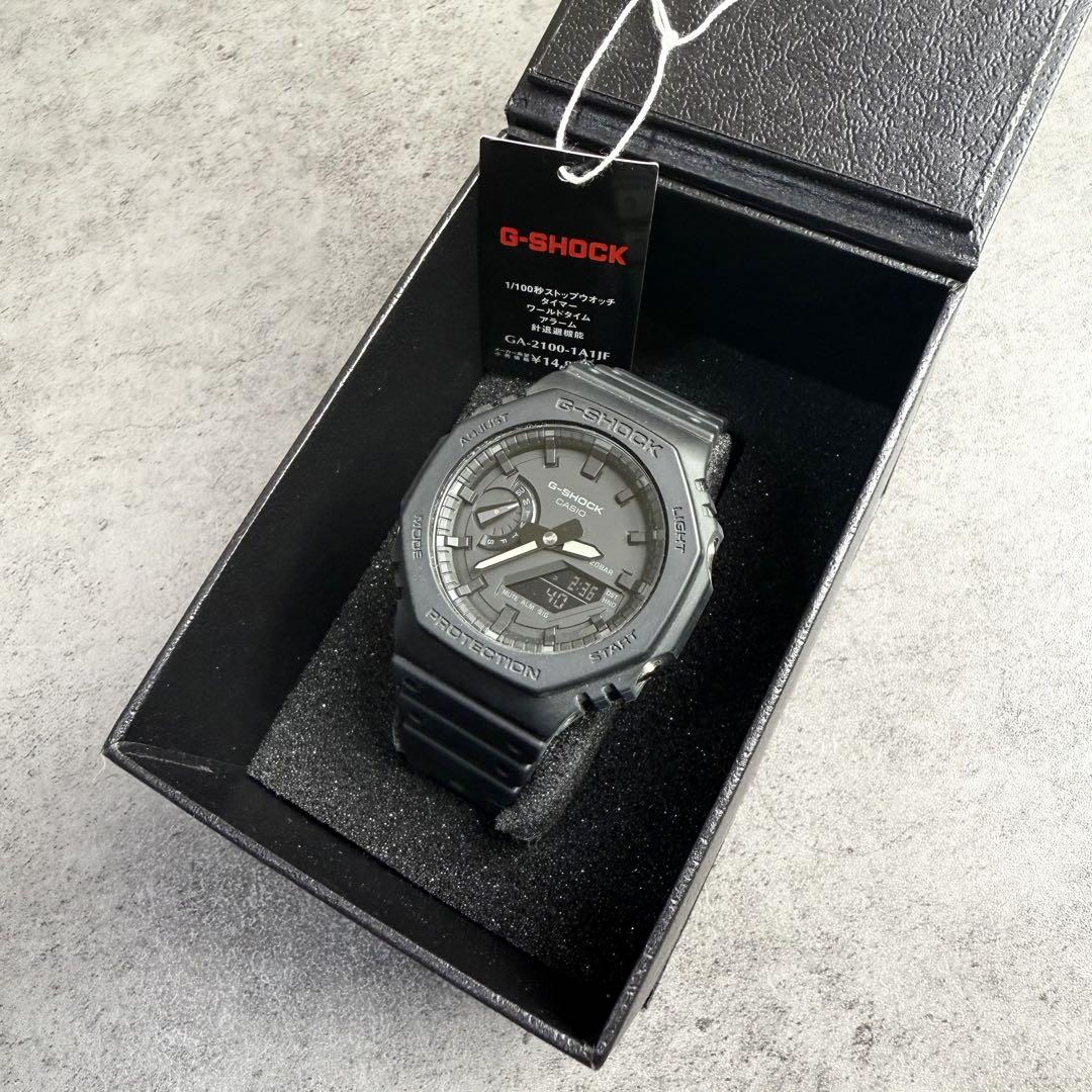 

[Б/У] CASIO G-SHOCK GA-2100-1A1JF Полностью черные с коробкой