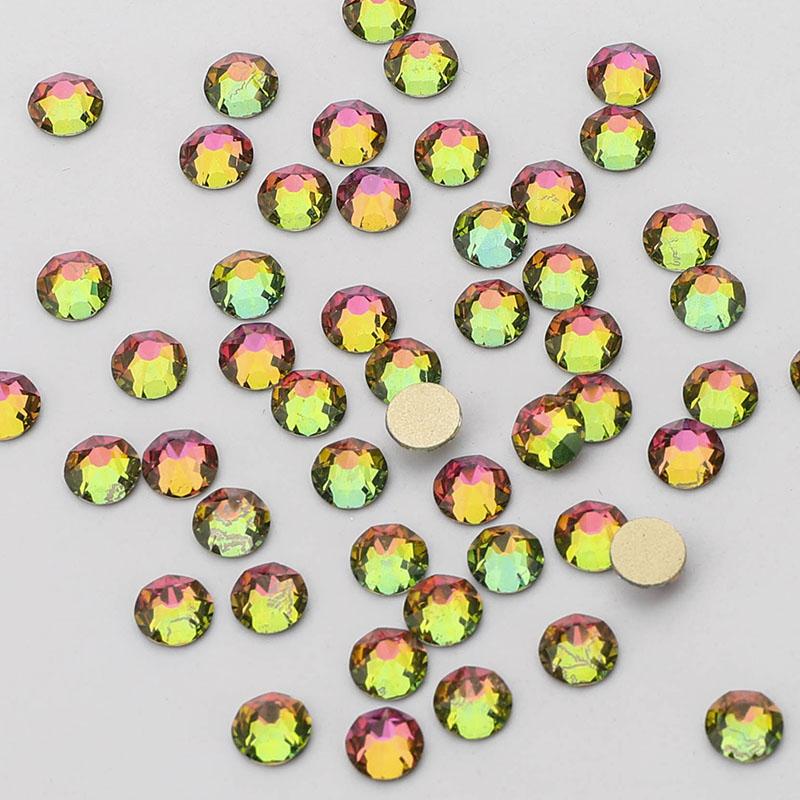 Rhinestone 2088 Round Shape 16 Cut Faces High Quality Non Hotfix Crystal AB Rhinestone for Garment Decorations