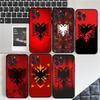 Albania Albanians Flag Phone Case For Iphone 16 15 17 13 14 12 11 Pro Max Plus Black Shell Cover Case