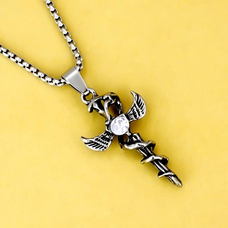 Retro Norse Mythology Double Raven Tree Of Life Pendant Necklace For Men Personality Charm Hip Hop Cool Casual Jewelry Gift