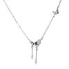 Elegant Butterfly Tassel Zircon Necklace - Women's Non-Fading Clavicle Chain Fashion Accessory