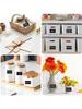 Black Waterproof Reusable Label Stickers With White Chalk For Mason Jars, Craft Room, Storage Spaces, Glass Bottles,Organization