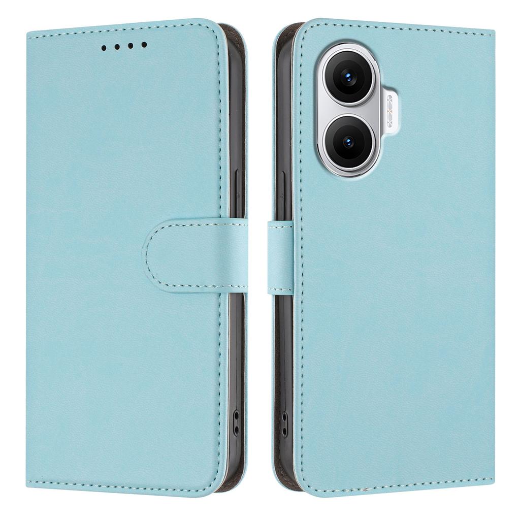 For Xiaomi Redmi Turbo 4 Pro 5G/Xiaomi Poco F7 5G Leather Case Solid Color Phone Cover with Wallet