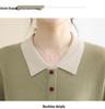 2025 Women's Plus Size Knit Top - Spring/Autumn Woolen Sweater for Middle-Aged & Elderly