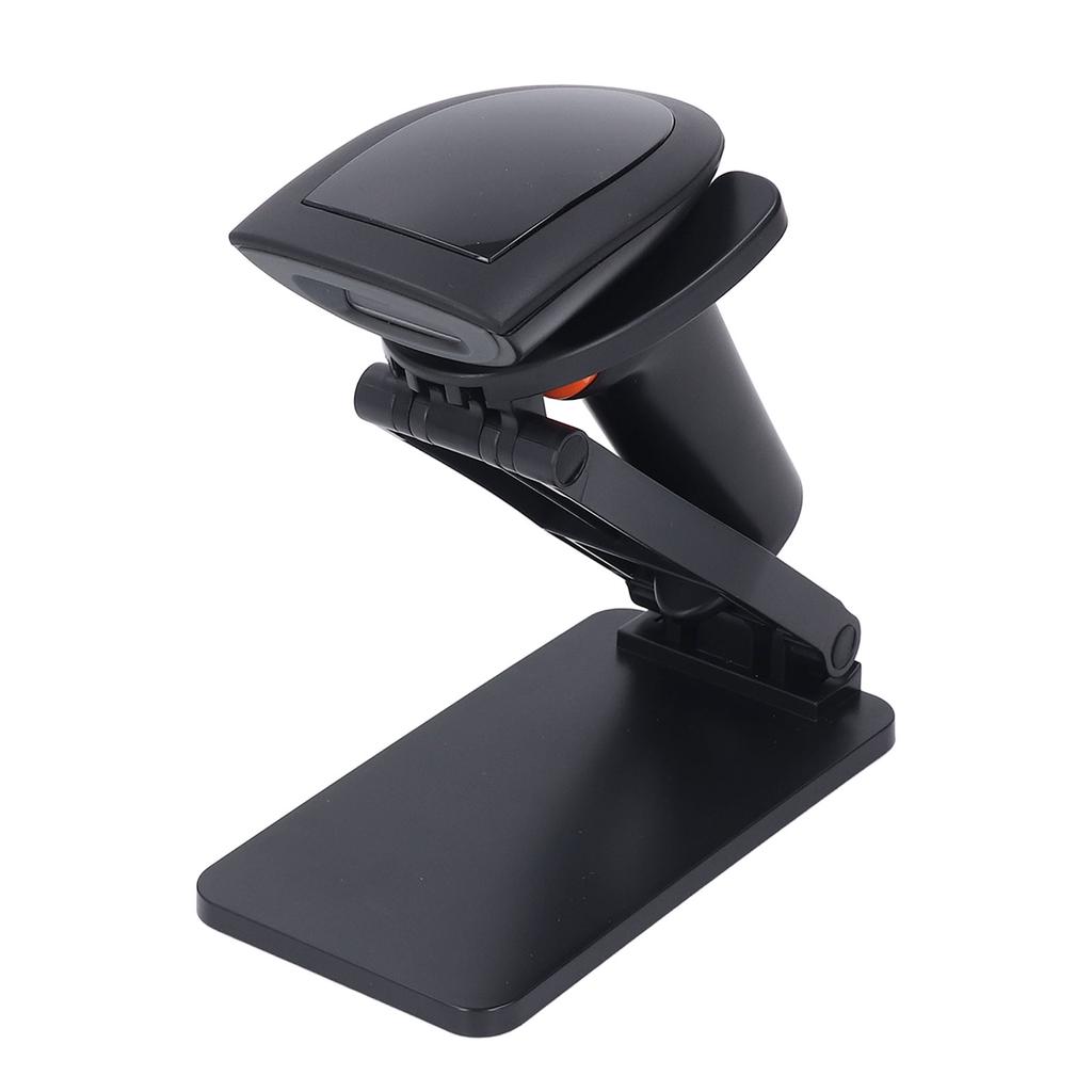 1D 2D Barcodescanner 2,4G BT USB Kabelloser und kabelgebundener Barcodeleser mit faltbarer Halterung für den Einzelhandel