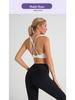 Cross Back Women's Quick-Dry Nylon Sports Bra for Yoga and Running