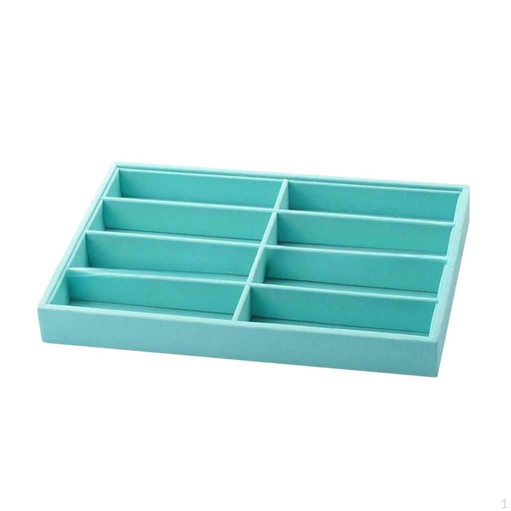 Sunglasses Organizer Tray 8 Compartments Space Saving Modern Eyeglasses Storage Box Eyewear Holder