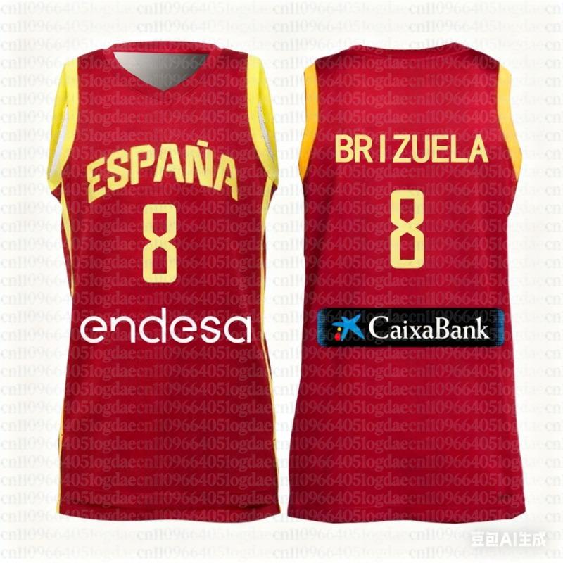 España Llegadas País Camisetas de Baloncesto Local Visitante Casual Deportiva Camiseta con Estampado 3D Americana