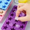 Star-Shaped Ice Cube Tray Food-Grade Silicone Ice Mold for Chocolate Candy Easy-Release Heat-Resistant Baking Tool for Home Party