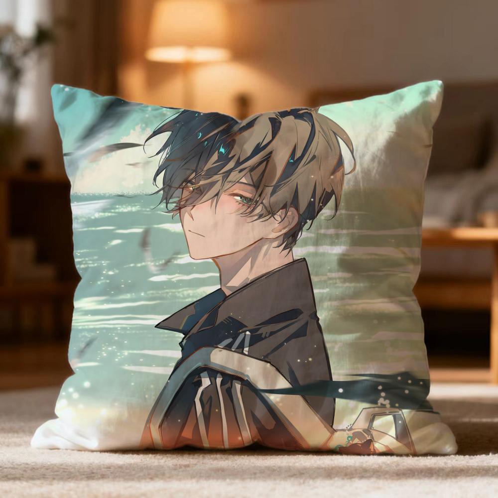 

Hot B-BBLUE LOCK Cushion Cover Soft Washable Pillow Case Multi-Scene for Couch Bed Travel Office Use 30cmx30cm