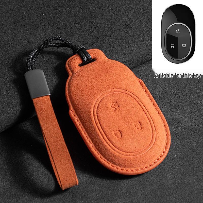 NIO Key Fob Protective Suede Shell for ES6, ES8, EC6, ES7, ET7, ET5 - Three-Color Buckle Design