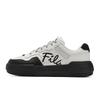 Mode Campus Polyvalent Simple Confortable Rétro Baskets Basses Baskets Femme Noir Blanc F12W512205FJB