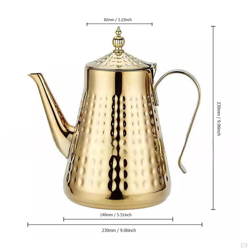 Stainless Steel Kettle for Loose Leaf Tea And Coffee Serving At Home Or Office
