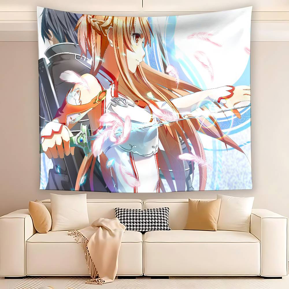 SSword Art Online Tapestry Customizable Tapestries Of Various Styleswall Hangings Celebrity Photo Printingwall Hangings