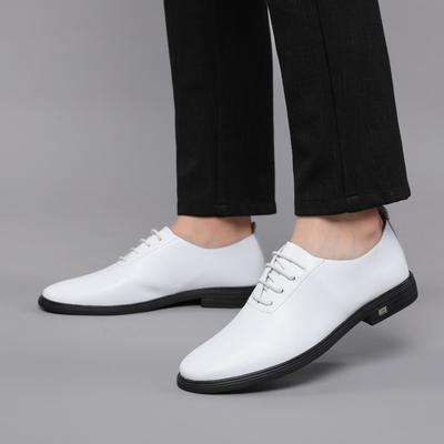 White Men Shoes Genuine Leather Casual Shoes Man New Classic Men Shoes For Wedding Simple Oxfords Shoes Flat Comfortable Loafers