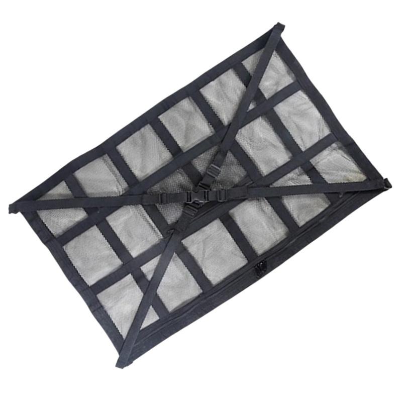 Universal Car Storage Box Breathable Roof Top Stowing Tidying Car Ceiling Cargo Net Strong Load-Bearing Mesh 35.4 x 25.6 inch