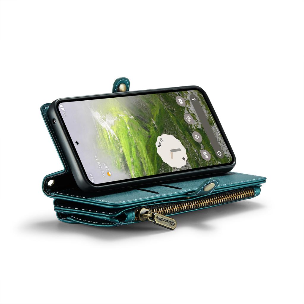 For Google Pixel 10 Pro/10/9 Pro/9 Leather Case CASEME C36 Zipper Multiple Card Slots Phone Cover with Straps