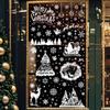 9pcs Christmas Window Stickers Merry Christmas Party Decoration 2026 Xmas Santa Claus Stickers Navidad Natal New Year Gift 2026