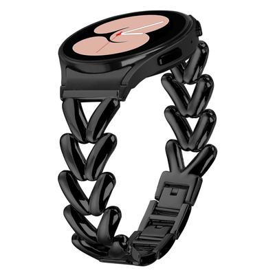 Pasek do zegarka ze stopu cynku dla Samsung Galaxy Watch7 44mm/40mm Skręcany pasek do zegarka ze złączem szybkiego zwalniania