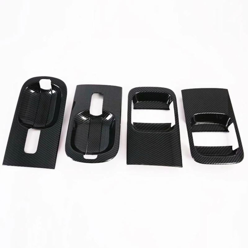Car Door Handle Bowl Protectors ABS Carbon Fiber Design Anti Scratch Accessories Suitable for H1 I800 2018-2020 Models