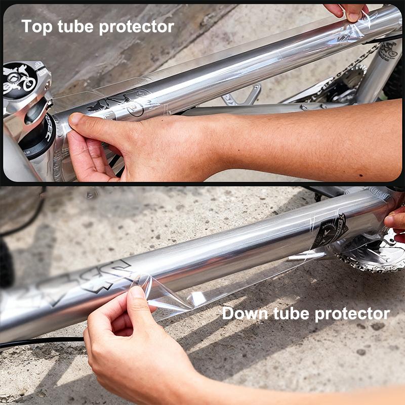 Bike Frame Pvc Transparent Protector Stickers Mtb Road Bicycle Protection Stickers Bike Frame Down Tube Protector Stickers