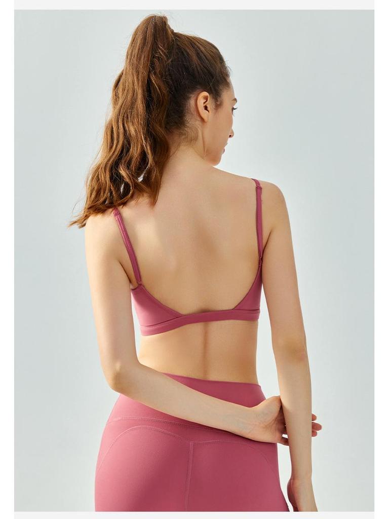 Seamless Casual Sports Bra for Women: Beautiful Back, Nude Feel, Adjustable Yoga Tank