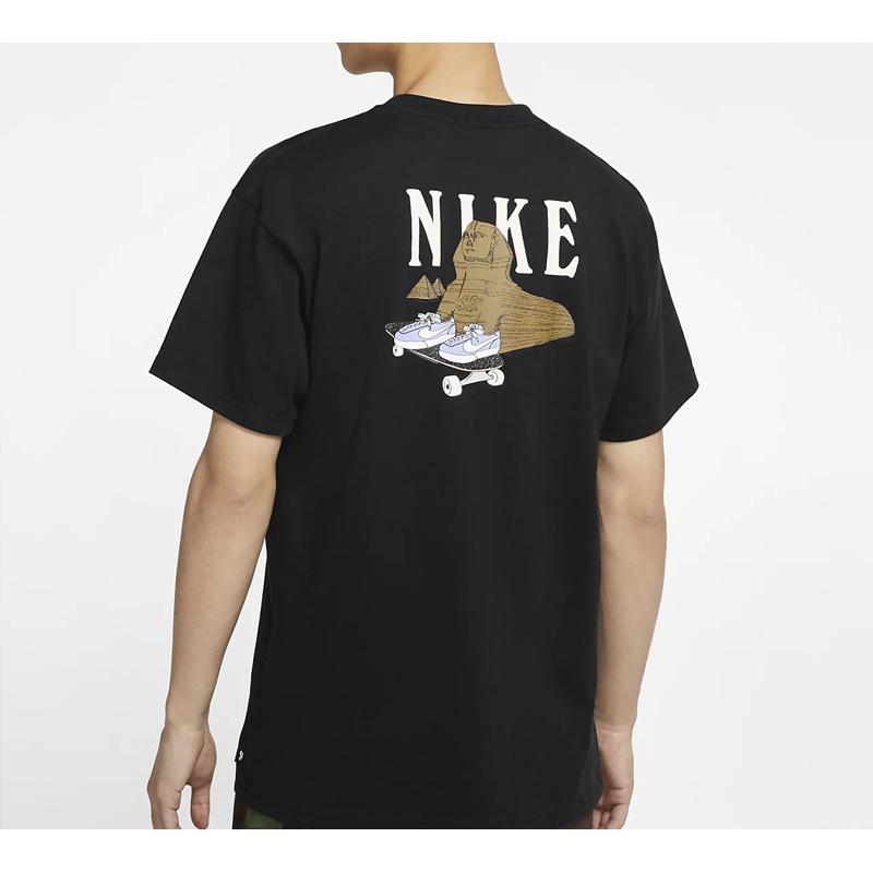 Nike SB Skate T-Shirt Back Round Neck Short Sleeve Black Men's CU0297-010
