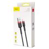Cable Baseus  Baseus Cafule USB-A / Lightning 2A QC 3.0 Cable 3 M - Black and Red