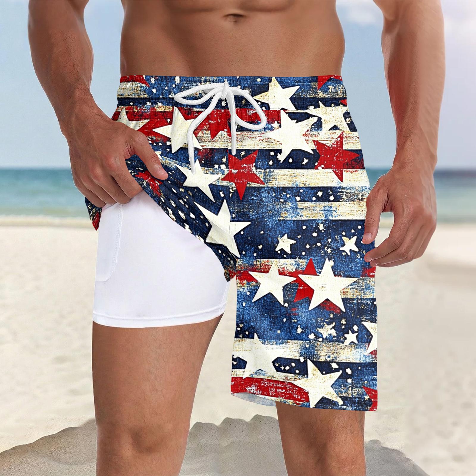 

Men s Swim Quick-dry Beach Casual Swimming Trunks (With Pockets) L винный