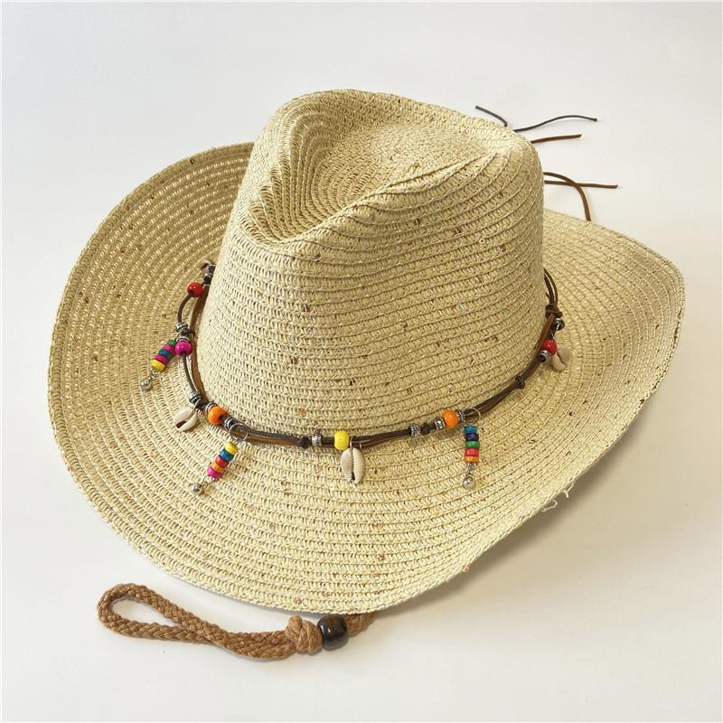 New western cowboy hats for men and women can take summer vacation travel sunscreen sun hat retro sun hat knight hat