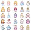 50 Cartoon Skirt Princess Children's Reward Crown Little Girl Doodle Stickers DIY